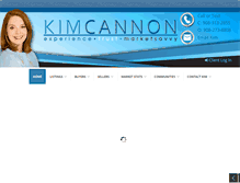 Tablet Screenshot of kimcannon.com